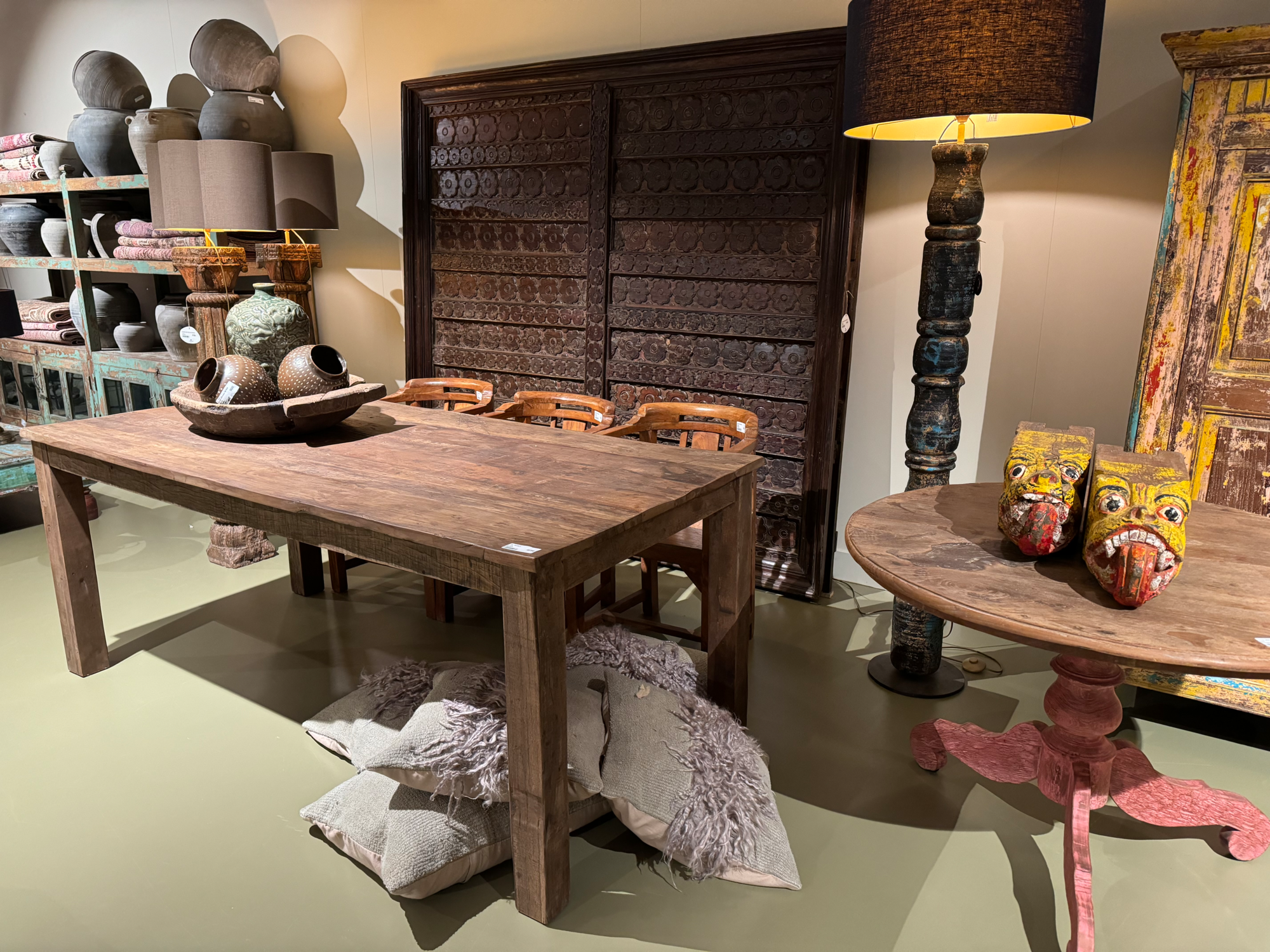 X0203873 eettafel Teak Uniek 190