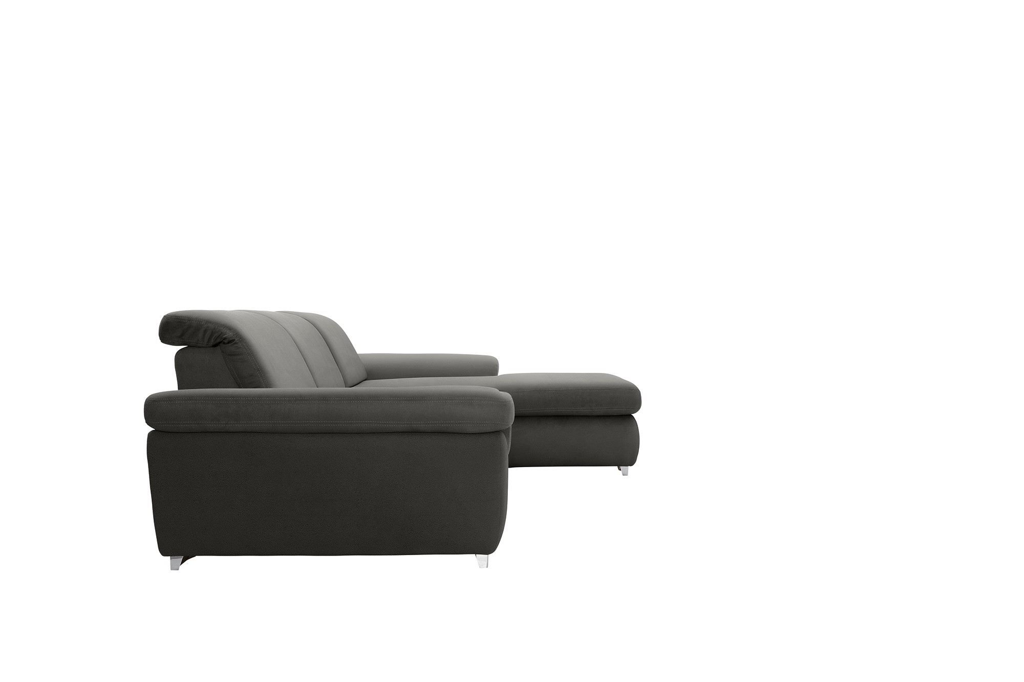 polsterpower Boxspringsofa - Holiday steel - Basismodell - Recamiere rechts
