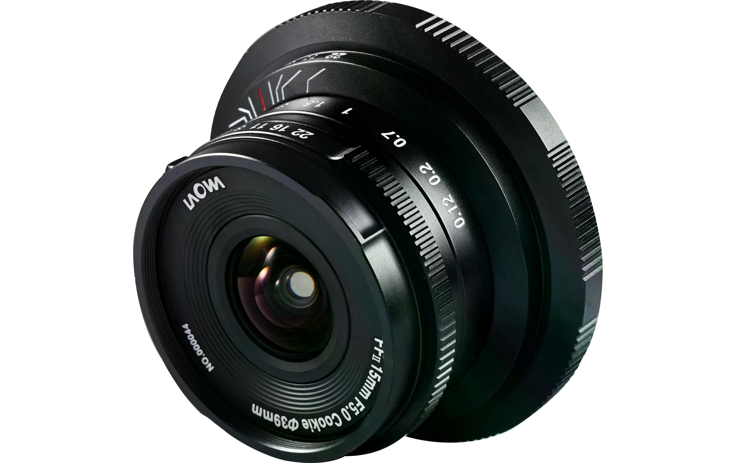 Festbrennweite 15 mm F/5 Cookie FF – L-Mount<br>Kompaktes Pancake-Objektiv für die Alltagsfotografie
