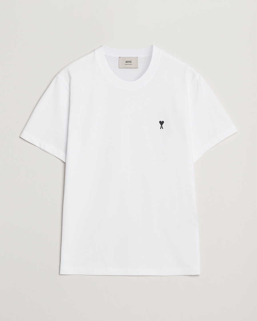 AMI Black Heart Logo T-Shirt White
