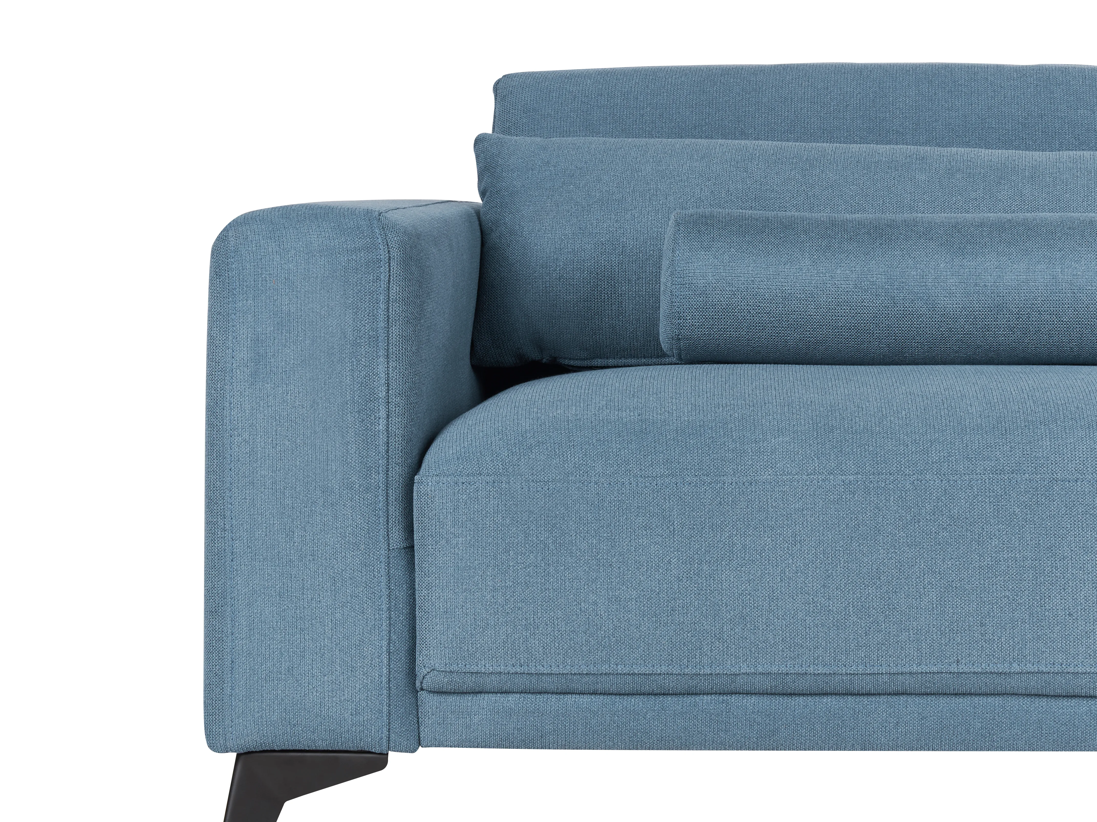 Bank 3-zits ANGE Stof Blauw
