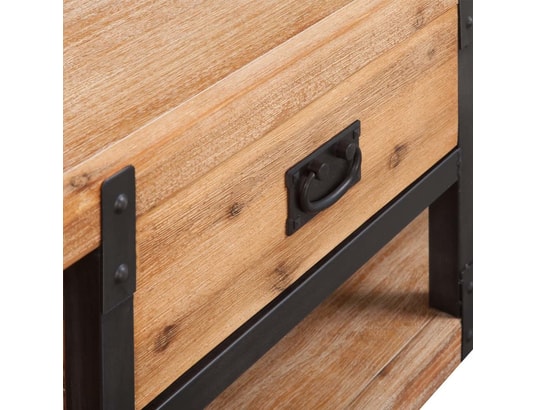 VIDAXL - Meuble tv-banc tv 140x40x45 cm bois d'acacia massif