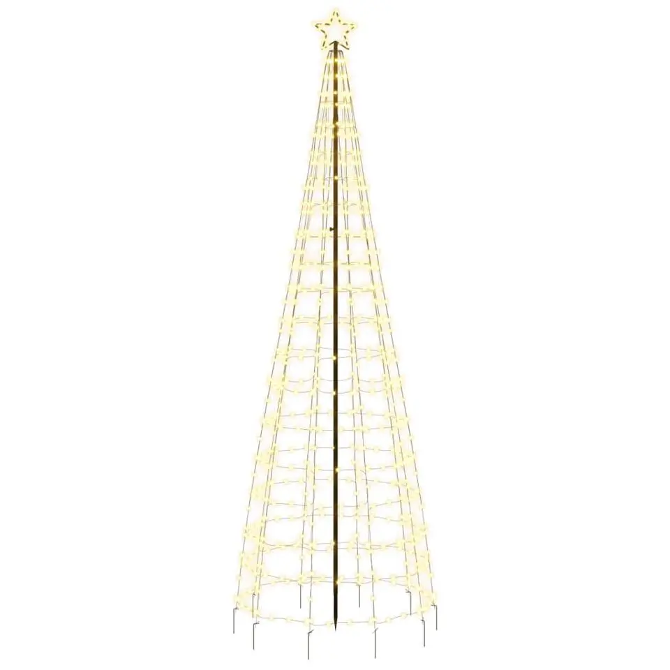 vidaXL - Led-kerstboom - Warmwit - 300 cm - 1 pcs