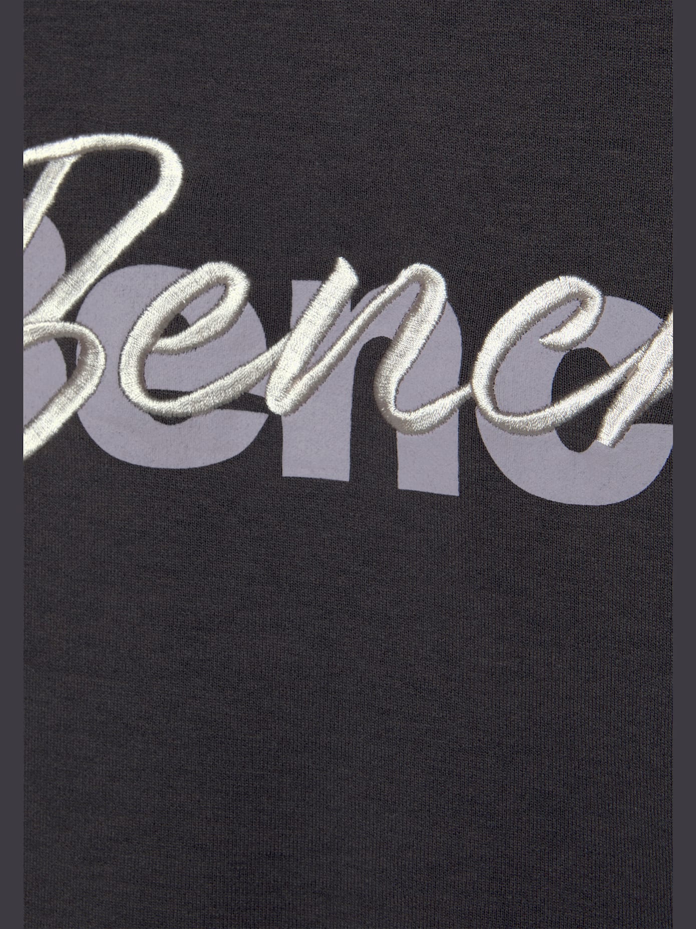 Sweatshirt basique avec logo imprimé et broderie