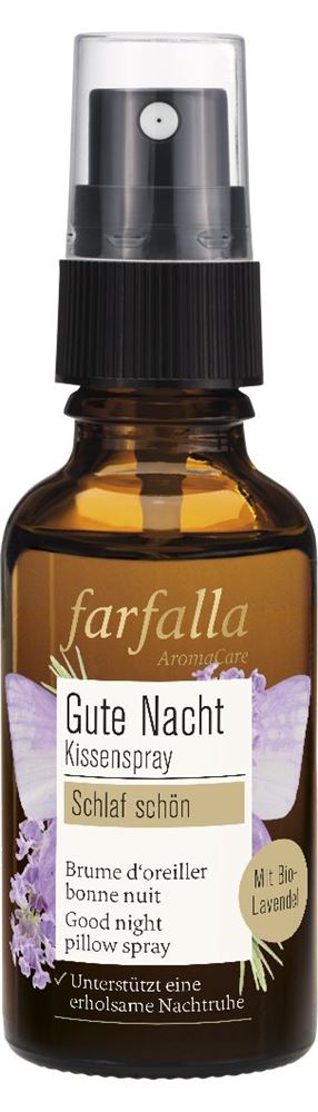 Farfalla Kissenspray Gute Nacht<br>30 ml, Spray, flüssig, Lavendel
