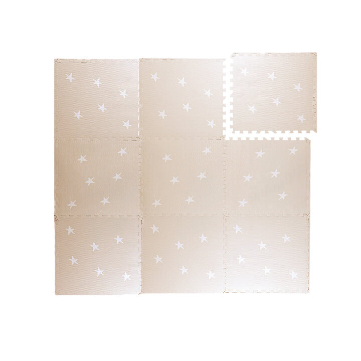 Foam puzzelmat - Alfie XL Stars Grijs/Beige