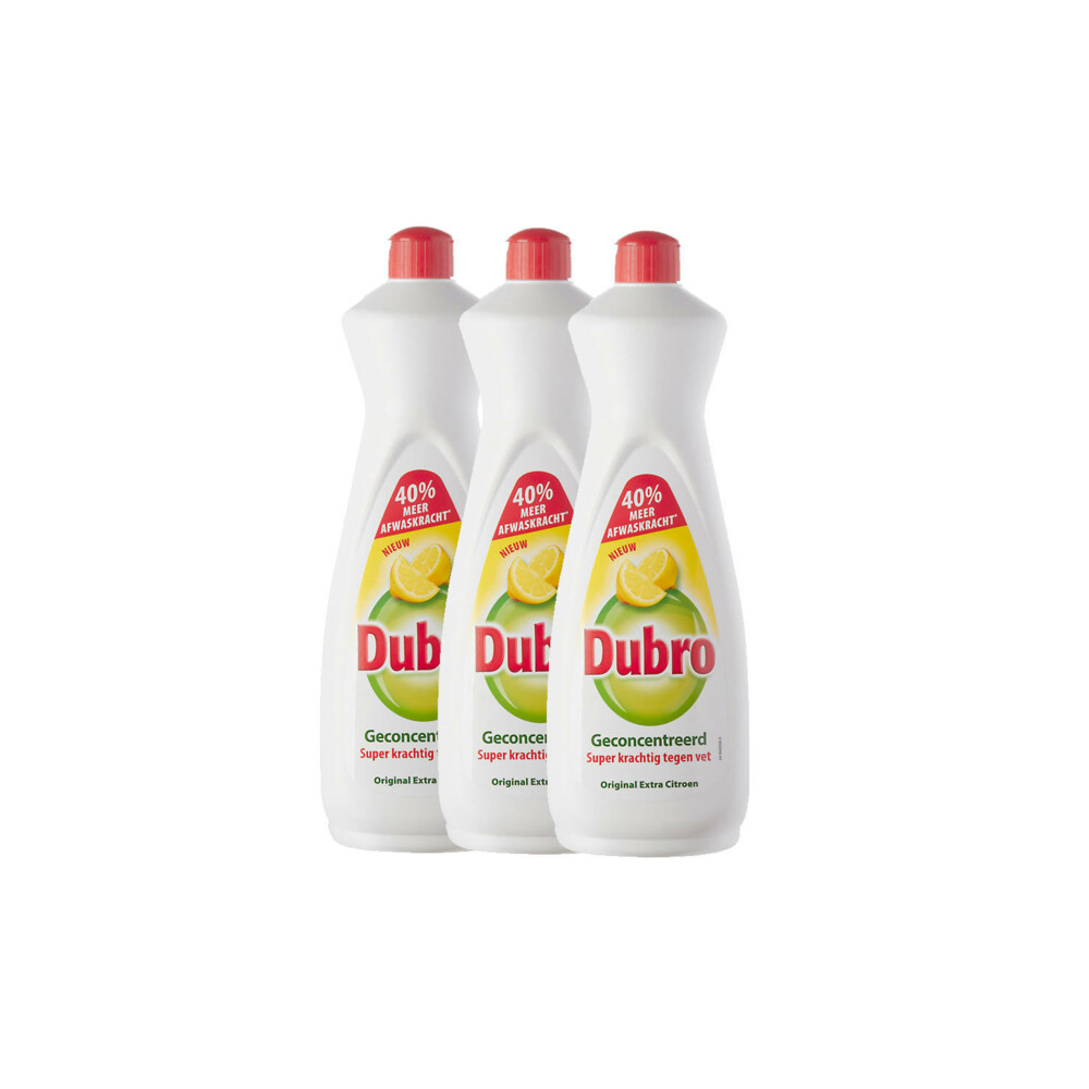Dubro Afwasmiddel Extra Citroen3 x 900 ml