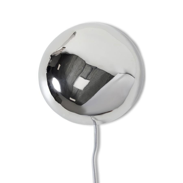 HKliving Orb wandlamp Chrome