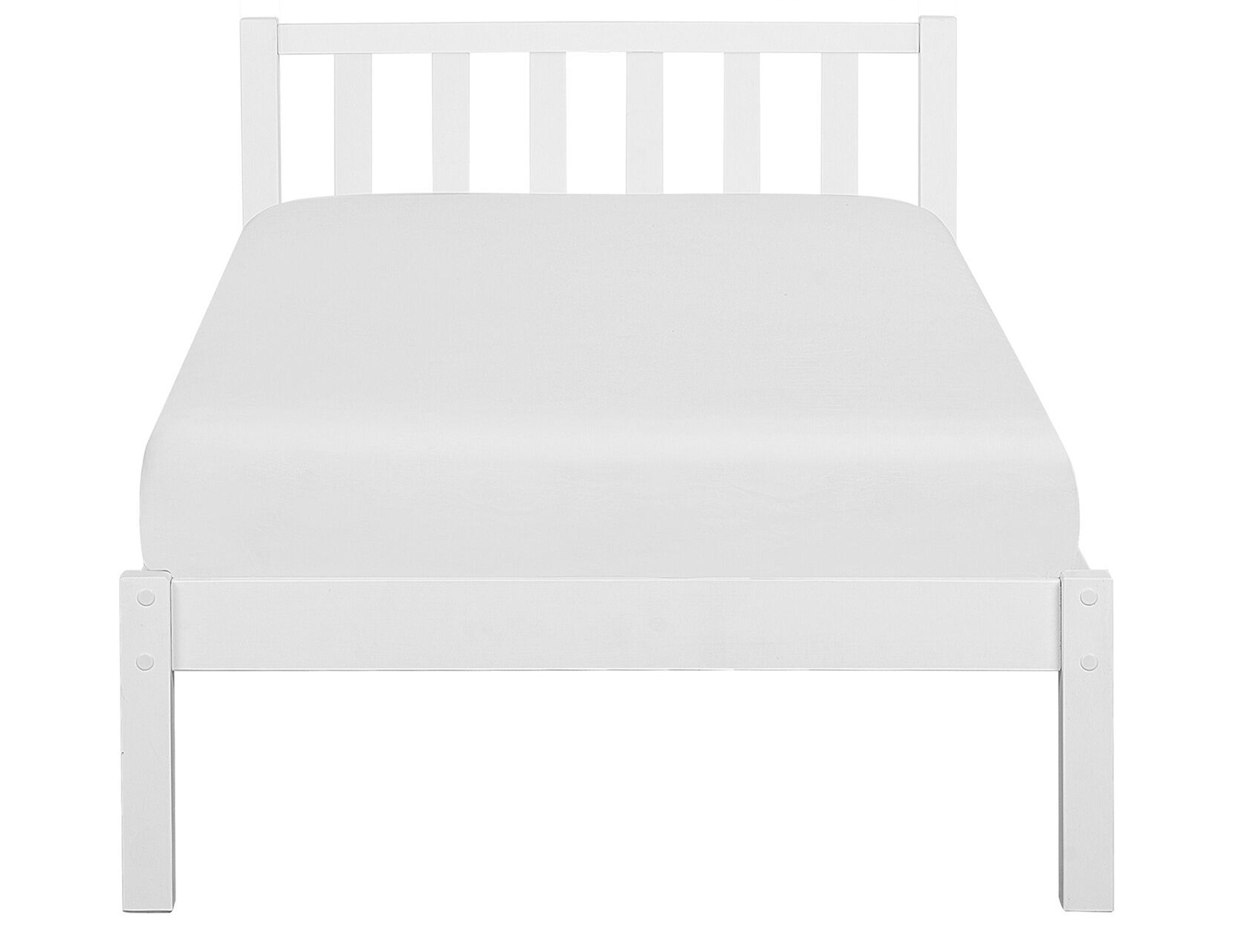 Bed Dennenhout FLORAC 90 x 200 cm Wit
