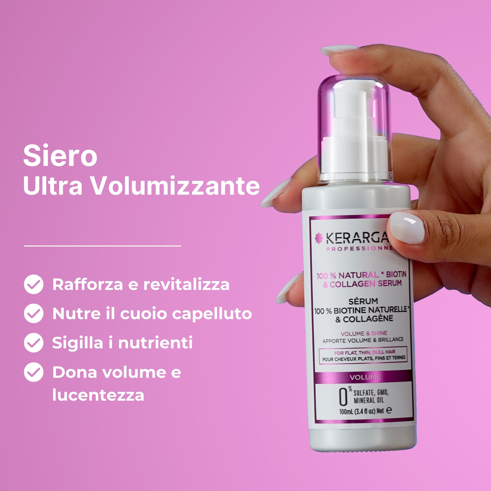 Kerargan - Volumenbildendes Serum mit Biotin & Kollagen