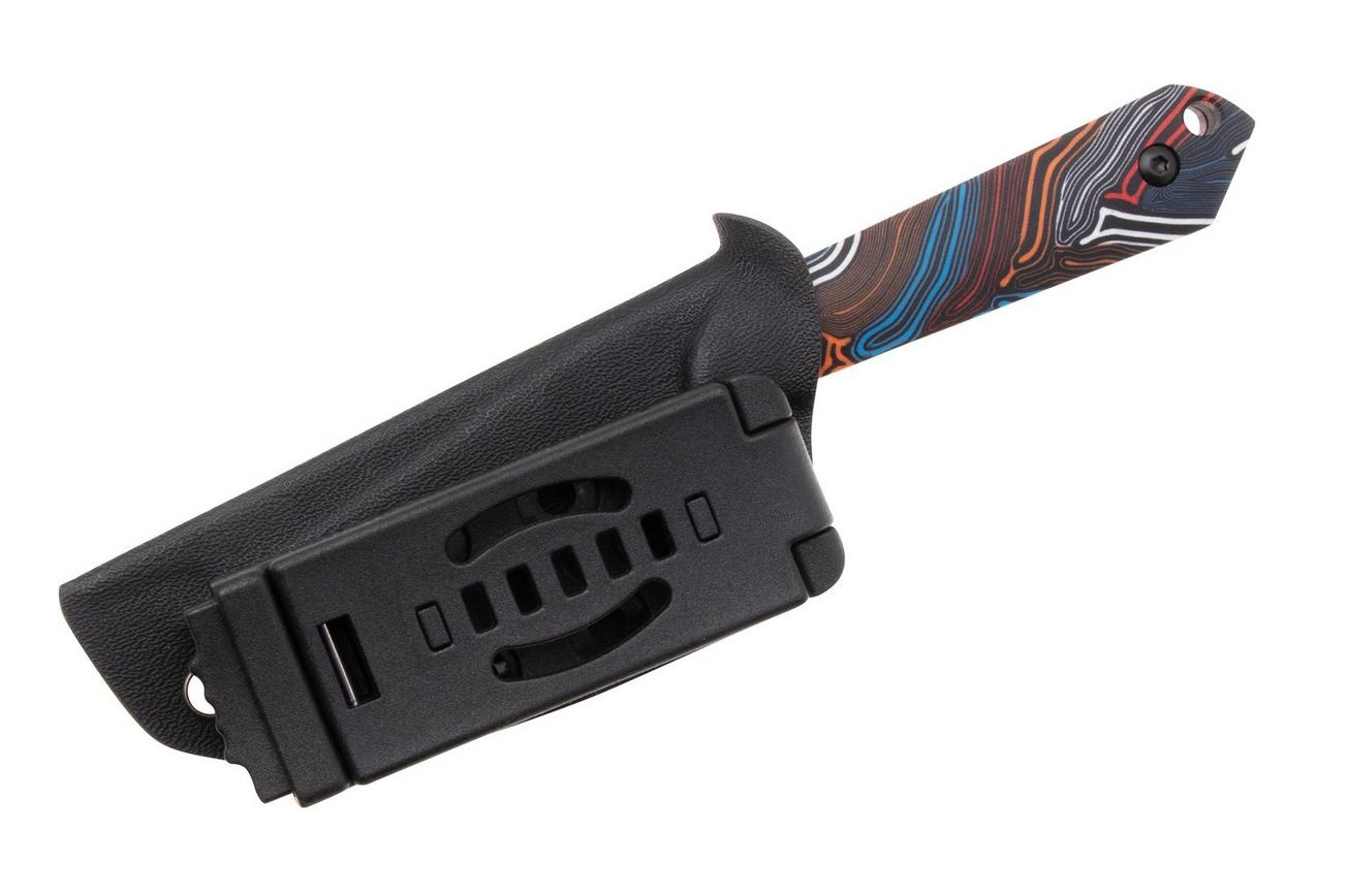 Kizer Harpoon Mini 1040S6 Black CPM 3V, G-Mascus, vaststaand mes, Maverick Customs design