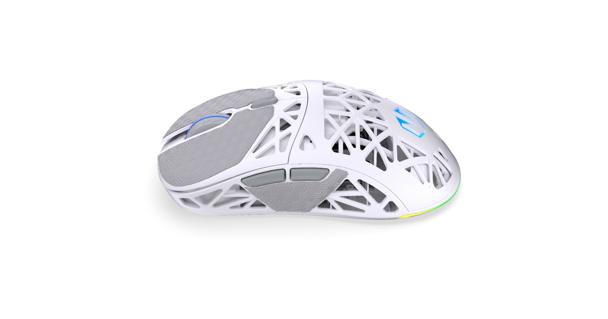 ENDORFYLIV Plus Wireless Onyx White gaming muis  (Wit, 26.000 DPI, ARGB, USB-C / 2.4 GHz / Bluetooth)