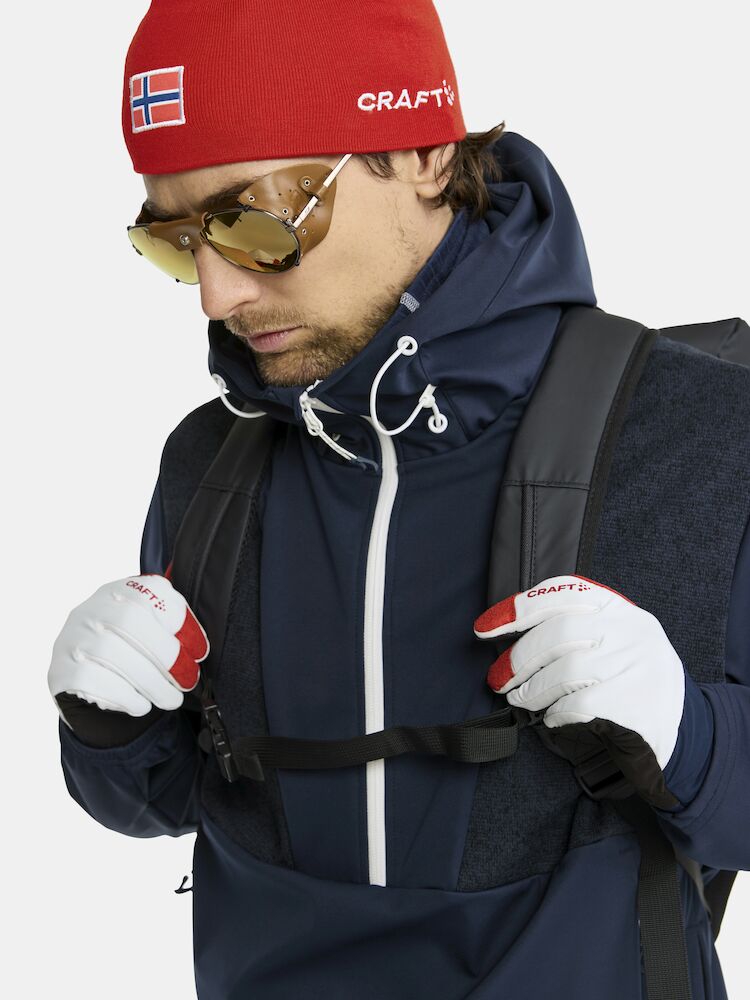 NOR ADV Backcountry Anorak Herre White/Blaze