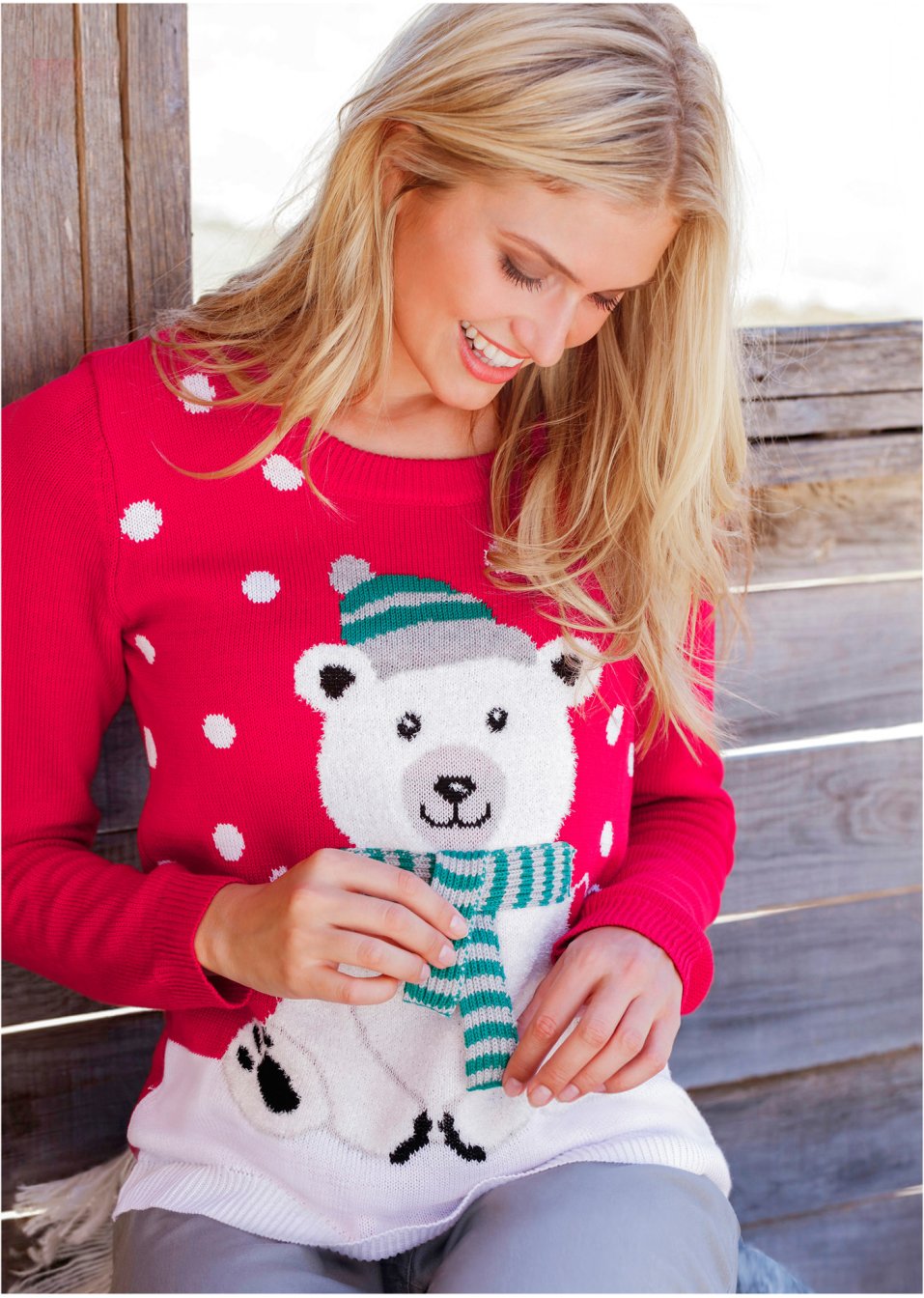 Pull de Noël en maille