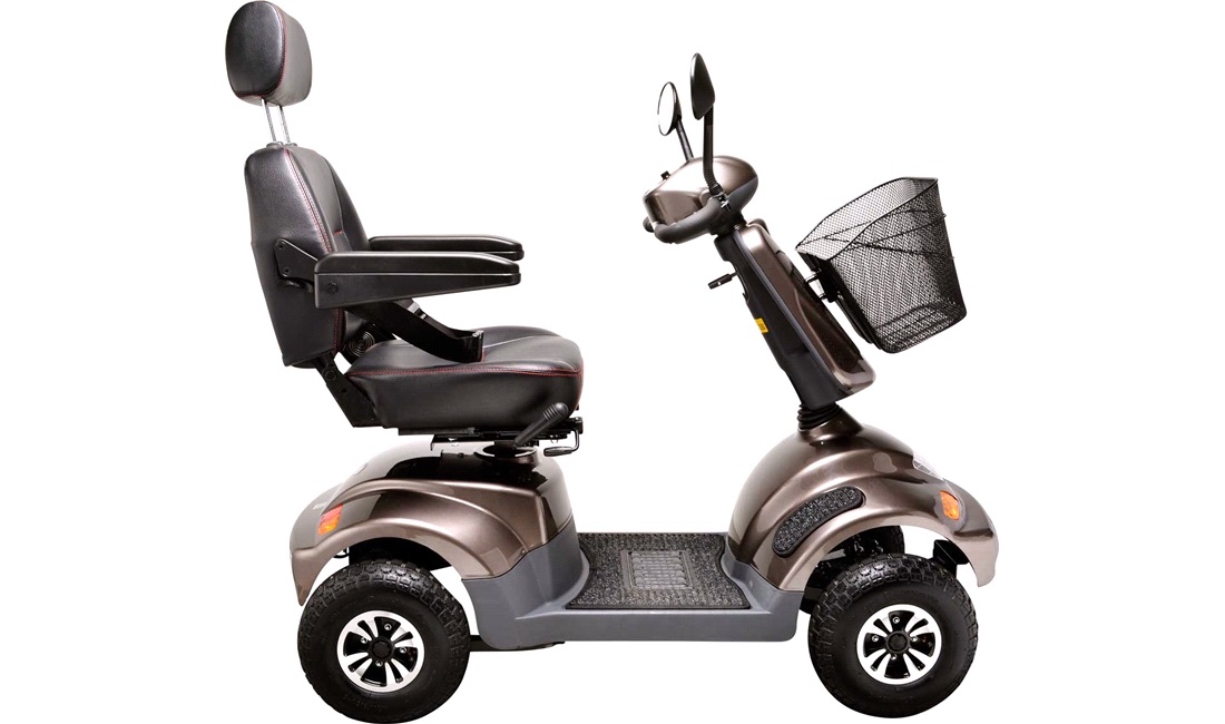 El-scooter PF2K 550W 36AH 4 hjul Mokka