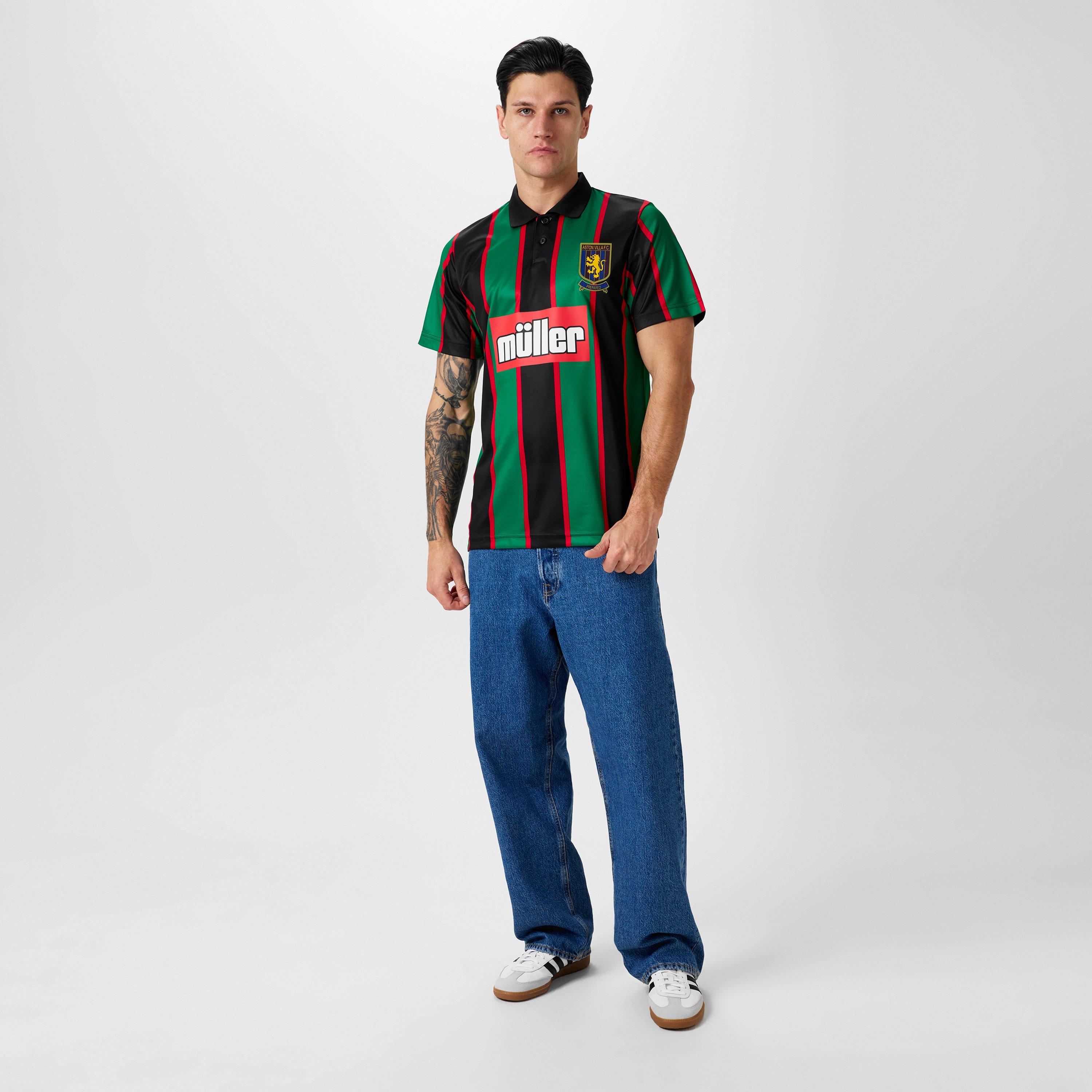 Score Draw ScoreDraw Aston Villa Retro Away Shirt94 Adults