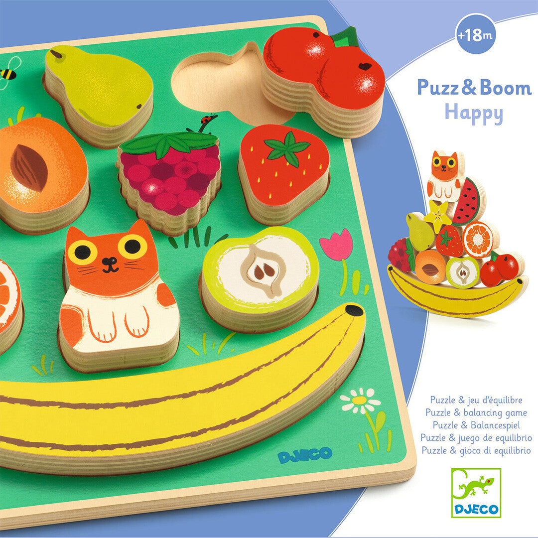 Djeco puzzel en balanceerspel - happy - 11st
