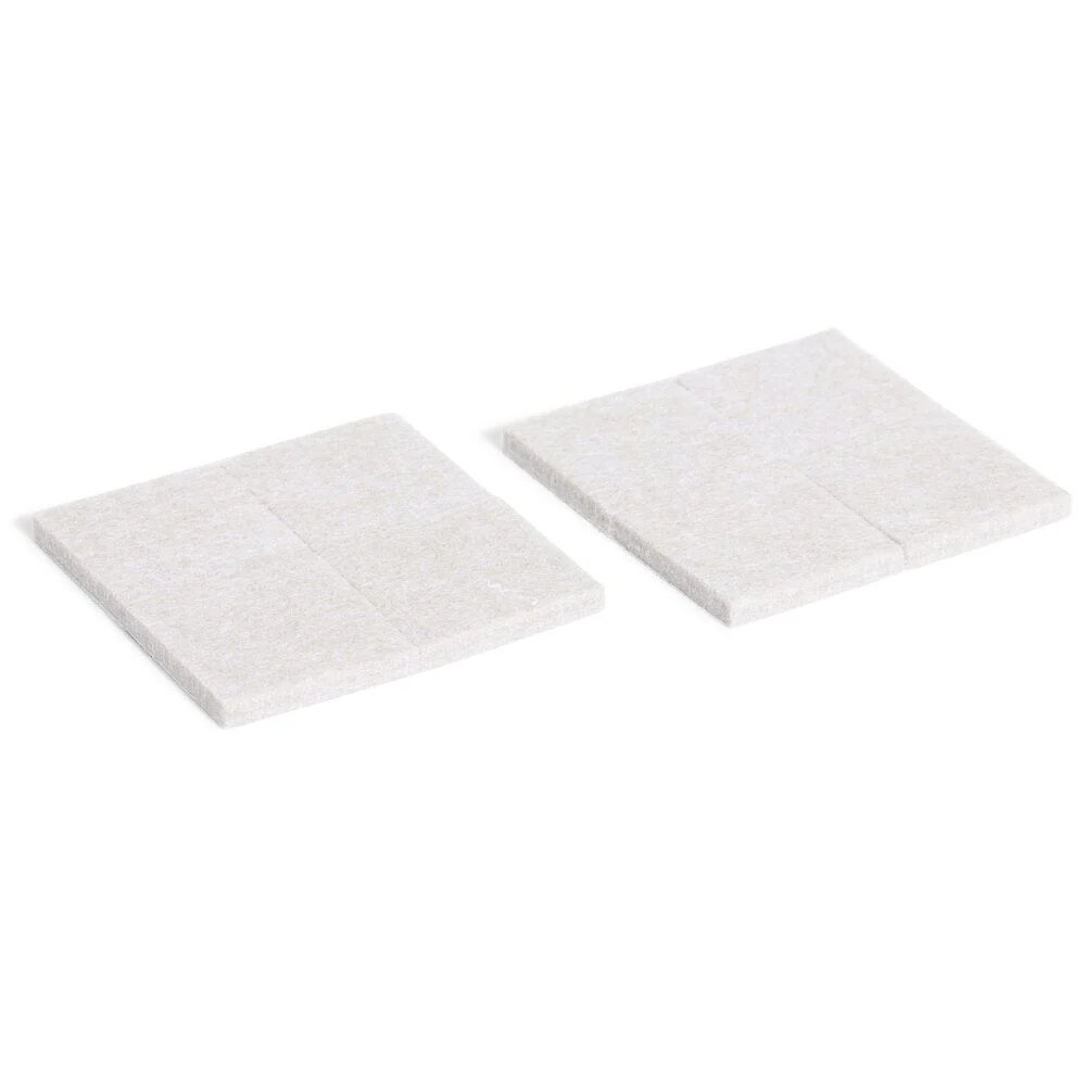 Lot de 8 patins en feutre adhésif ultra puissant - 32x32 mm