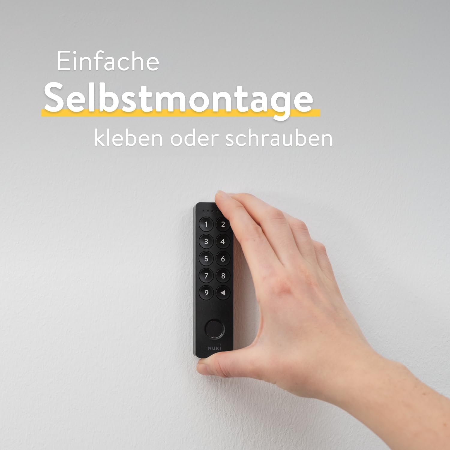 Nuki Keypad 2, Tür mit Code oder Fingerprint schnell und komfortabel öffnen, perfektes Zubehör für Nuki Smart Lock, Bluetooth