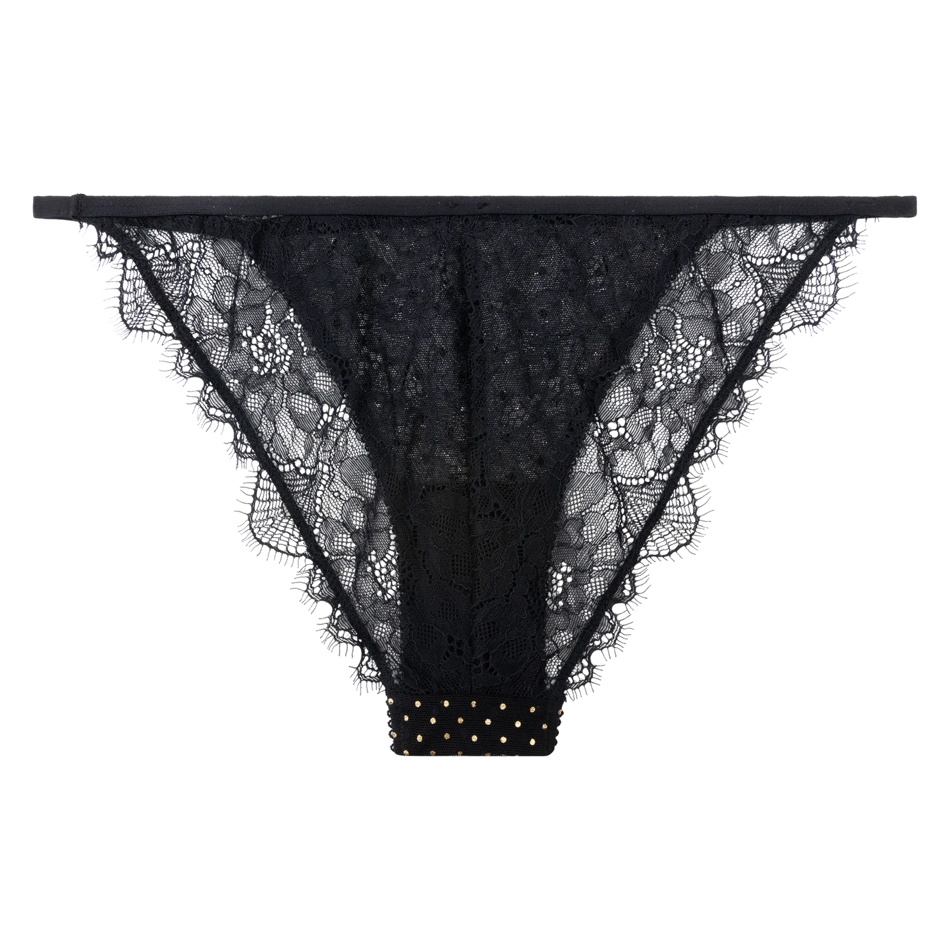 WILD ROSE - Slip en dentelle | Noir