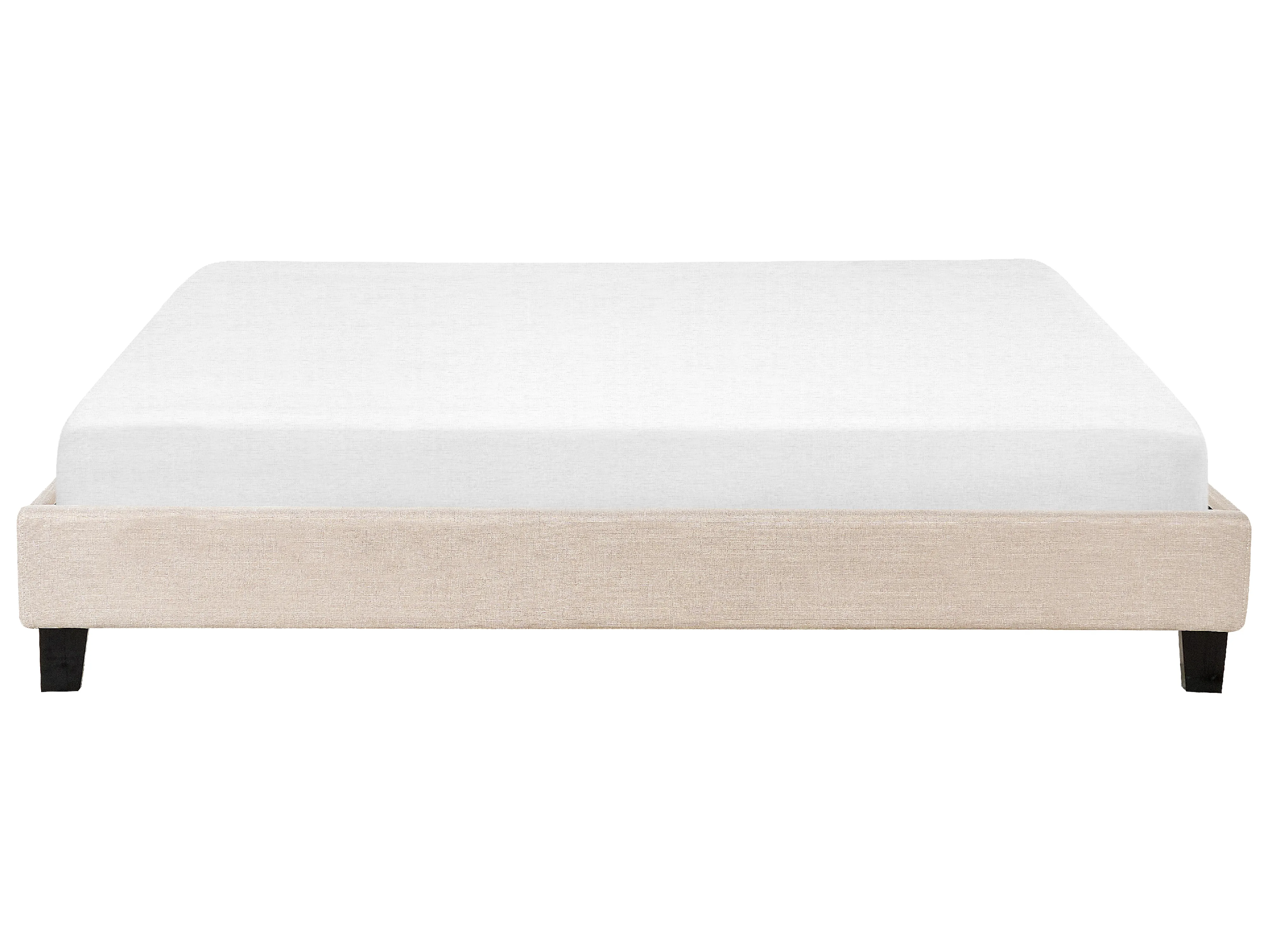 Bed zonder hoofdbord Stof ROANNE 180 x 200 cm Beige