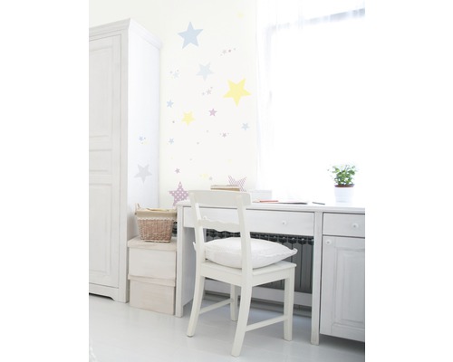 Muursticker ster pastel 25x70 cm