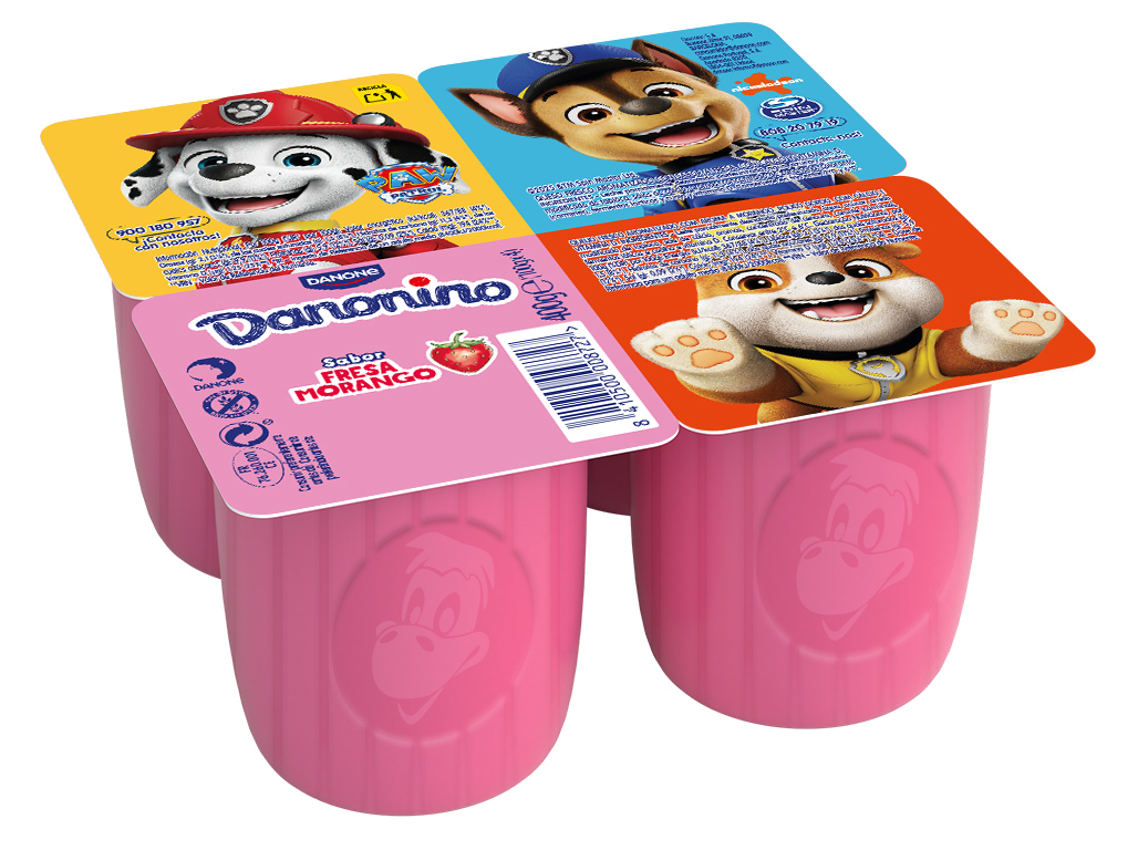 IOGURTE INFANTIL DANONINO MAXI MORANGO 4X100G