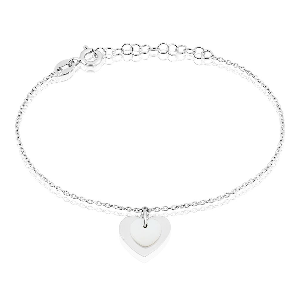 Bracelet Argent Blanc Ikaria Nacre