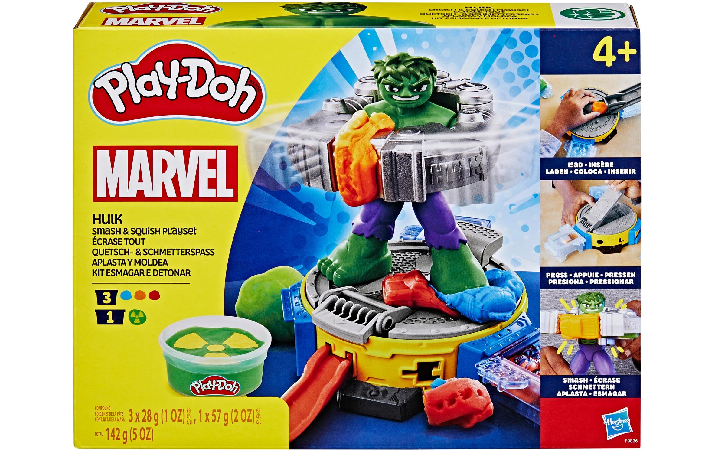 Knetspielzeug Marvel Hulk: Quetsch- und SchmetterspassActiongeladenes Hulk-Spielset