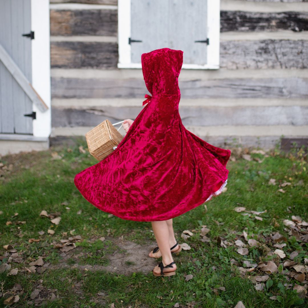 Great pretenders verkleedcape roodkapje velvet - 3-4 jaar