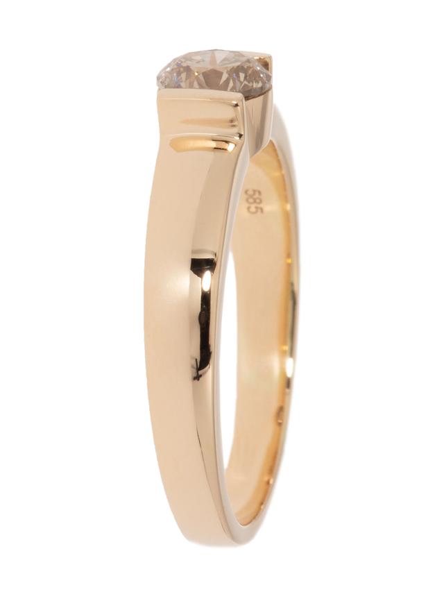 Solitär-Ring, Brillant 0,85 ct., Gelbgold 585