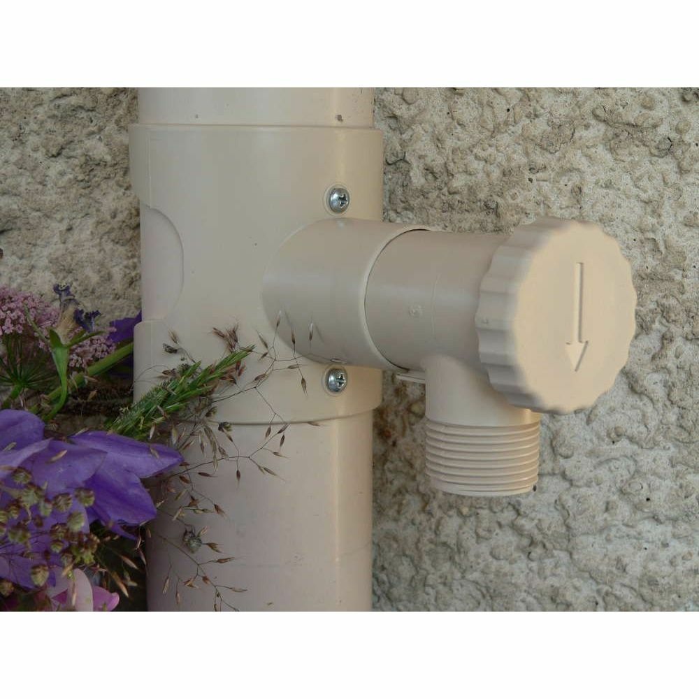 Récupérateur d'eau pour gouttière circulaire lot de 2