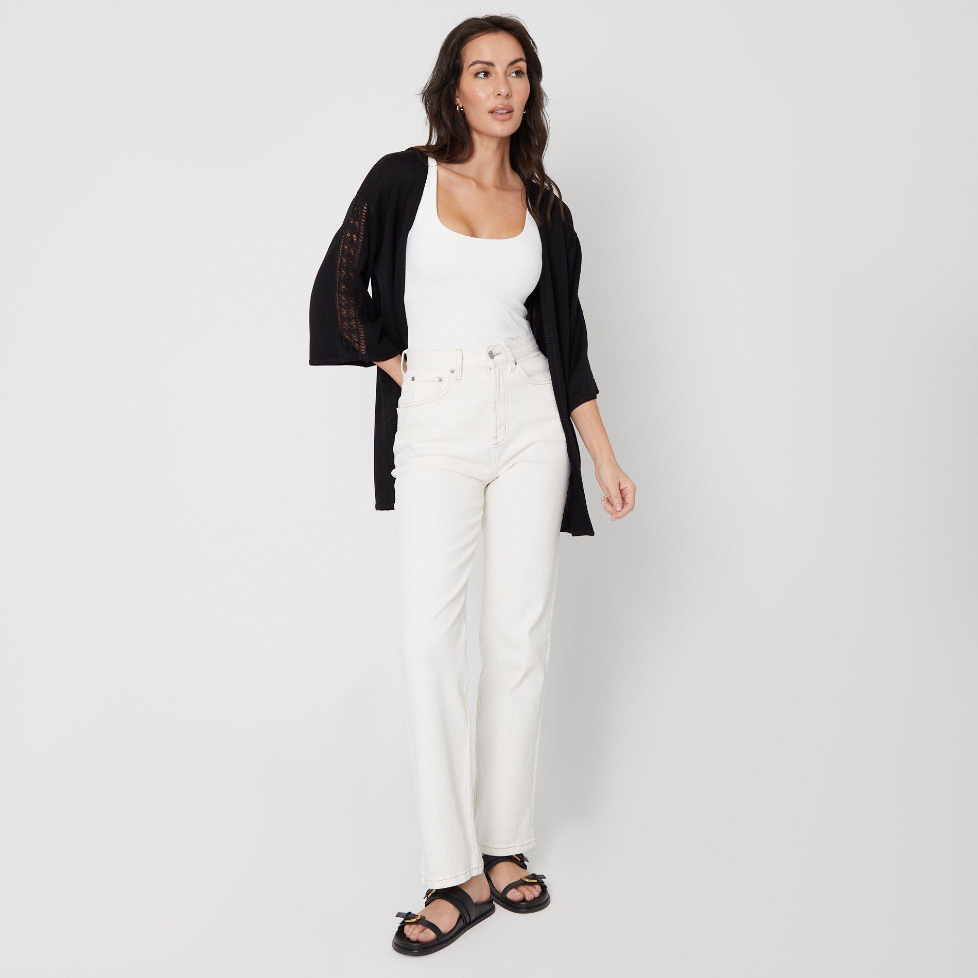 Be You Ladies Lace Detail Cardigan