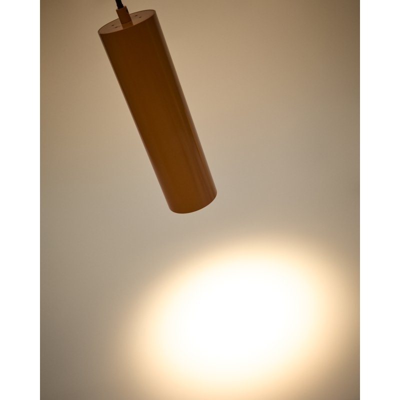 Suspension Andia en aluminium avec finition peinte terracotta