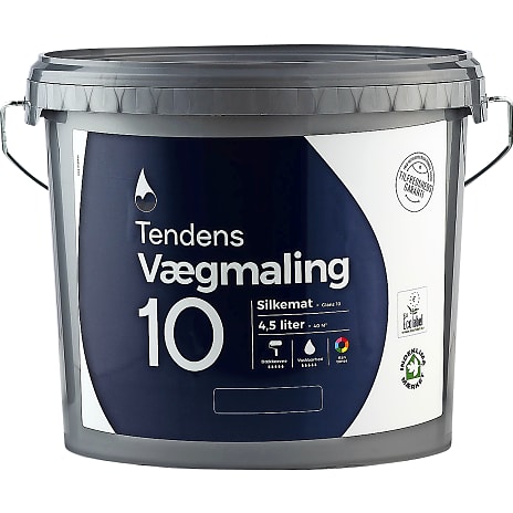 Tendens vægmaling silkemat 10 4.5 liter