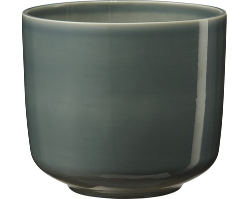 Bari plantenbak Ø 13 cm H 12 cm groenblauw glanzend