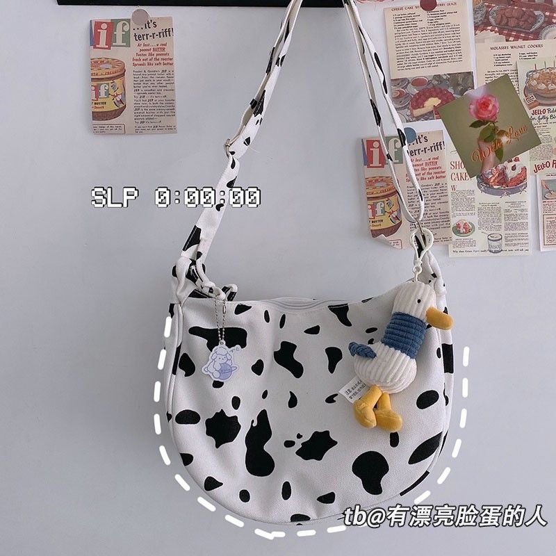 Bolso - Canvas Crossbody Tas met Print
