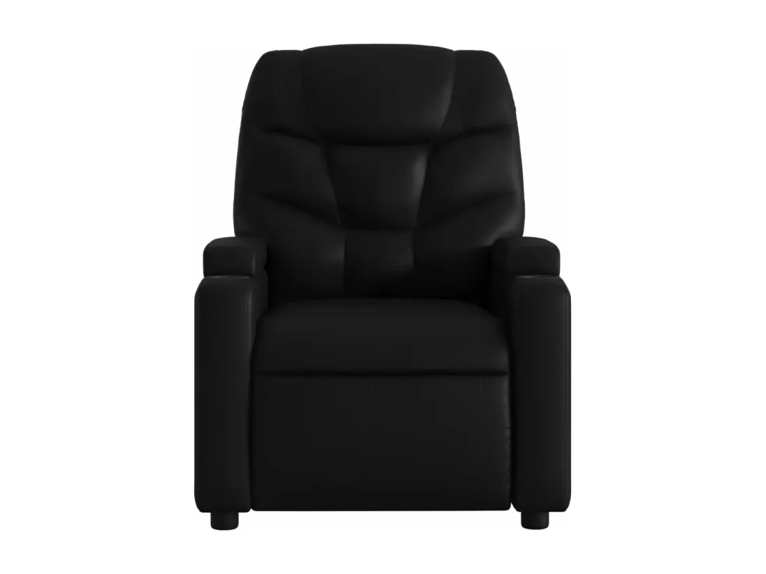 Fauteuil inclinable massant électrique noir similicuir