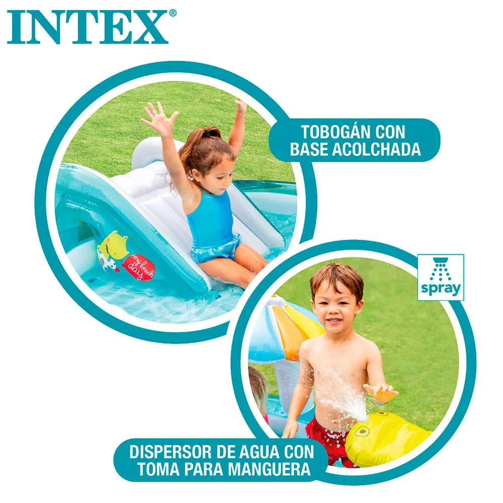 Intex Krokodil-Spielzentrum mit Rutsche und Pool