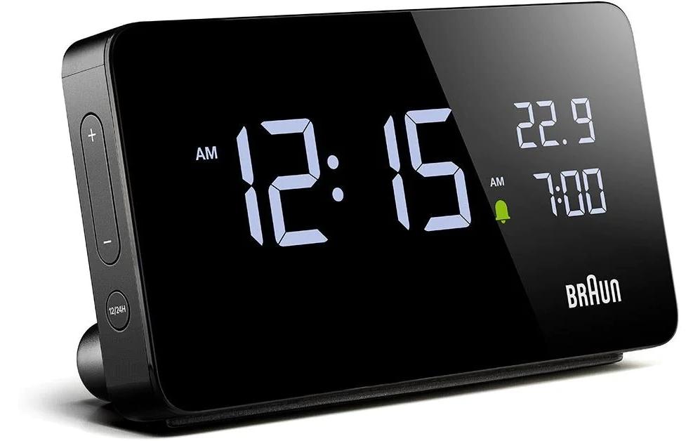 Digitalwecker Rectangular SchwarzAlarm Uhr
