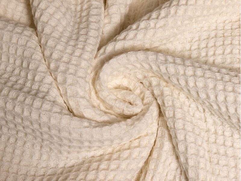 COCON Decke Waffeltuch 150 x 200 cm, Ecru Komfortable und luftdurchlässige Decke aus Baumwolle