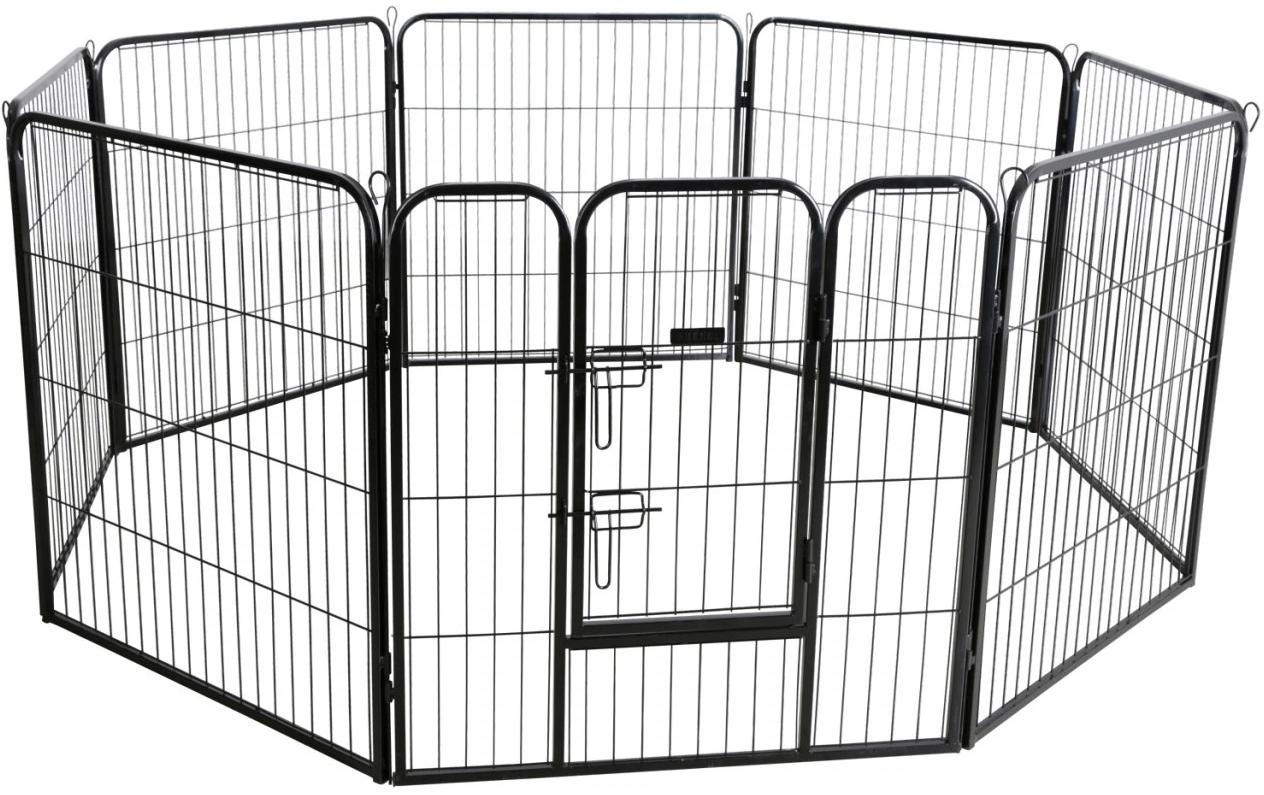 Welpen-Freilaufgehege mit Türe 77 x 80 cm<br>Freilaufgehege für den Garten