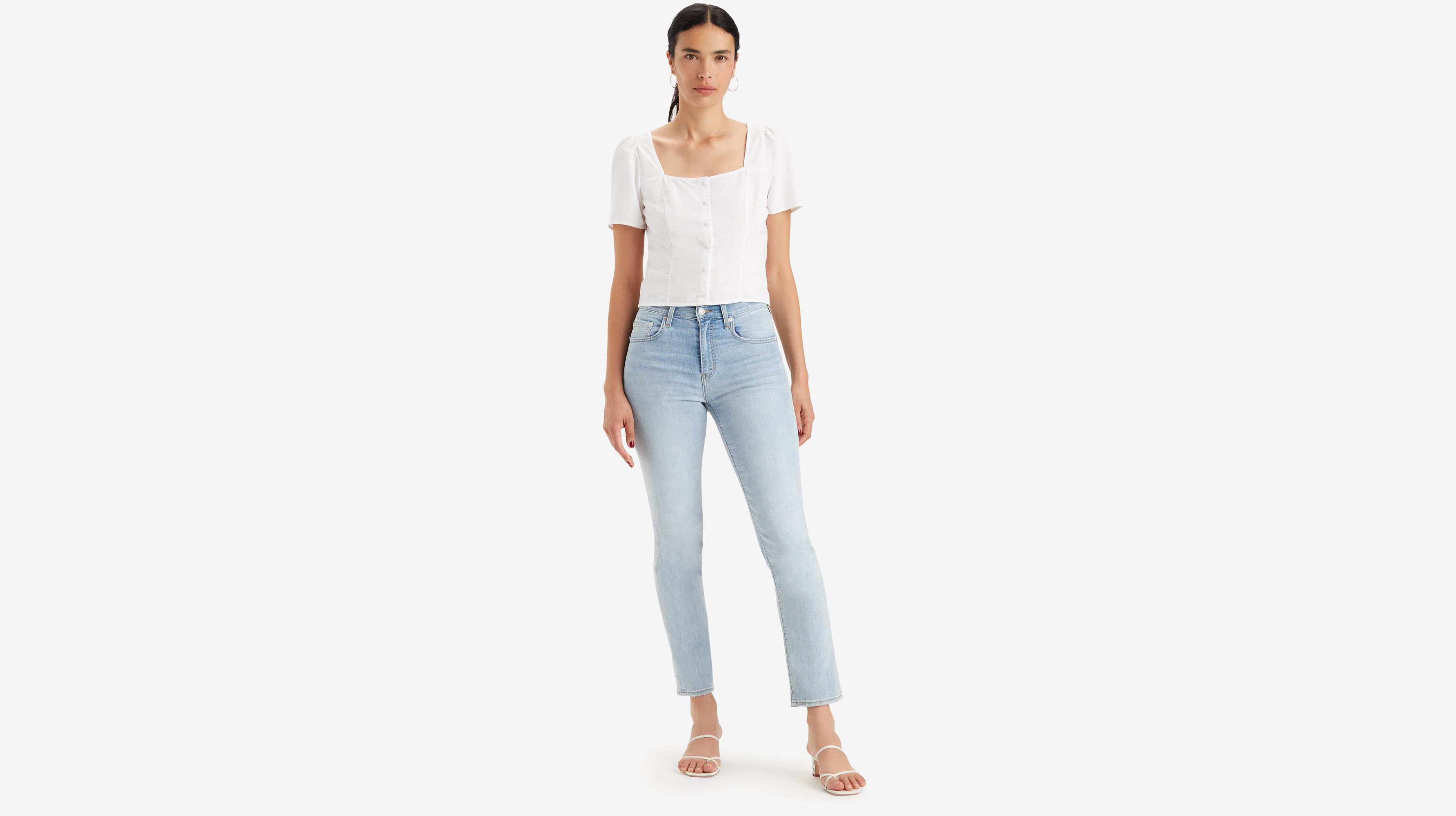 Jean 724™ taille haute Straight Lightweight - Cool Bright In Blue - Bleu