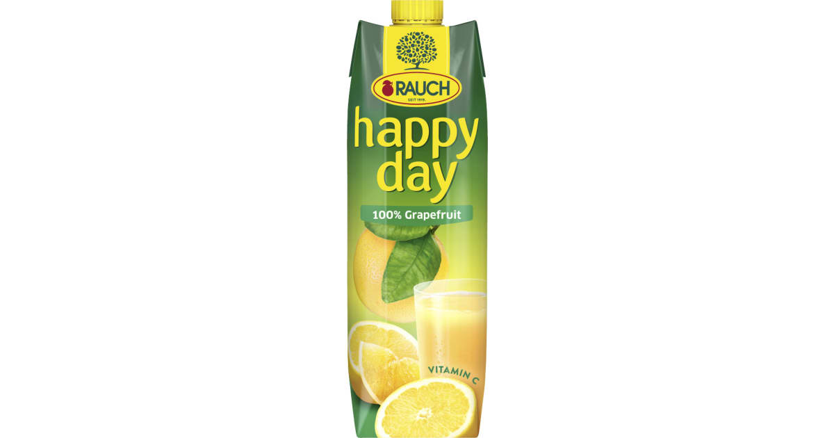 Rauch Happy Day Grapefruitsaft 100% 1,0 Liter (Einweg)