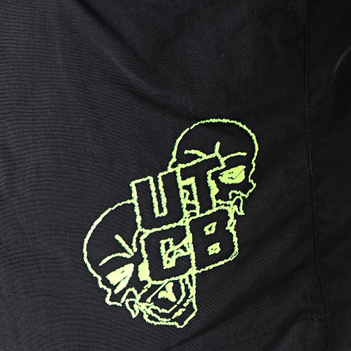 Short De Bain UTCB Noir Jaune Fluo