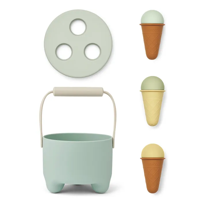 Liewood Set de plage Ice Cream en silicone | Ice blue multi mix