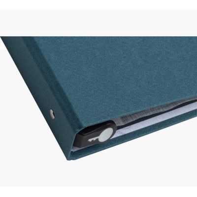 Exacompta OfficeByMe - Album photo classeur - 60 pages noires - bleu canard