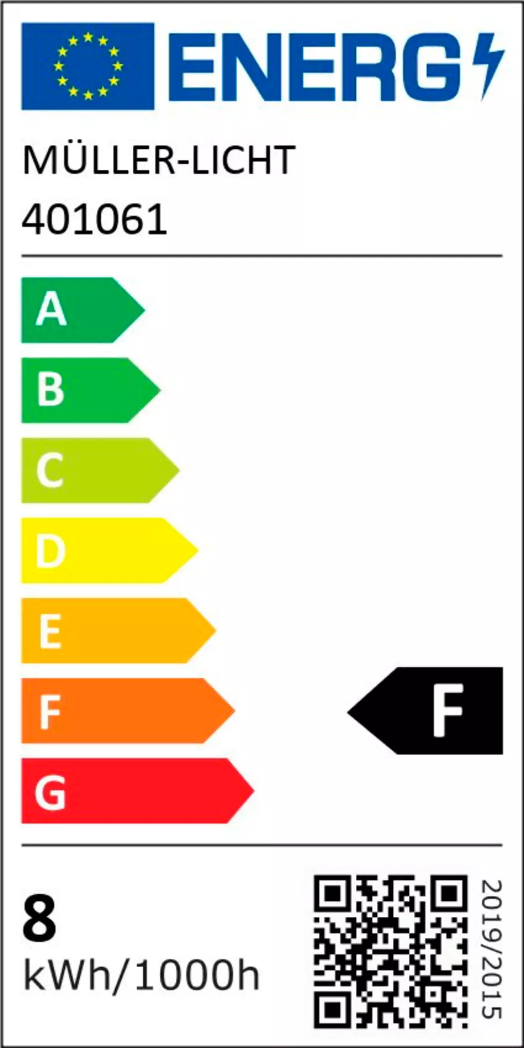 LED-Birne E27/7,5 Watt/Energie F