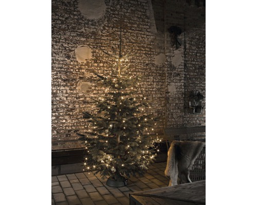 LED-boomschaduw met ring Konstsmide 400 LED's, amberkleurige lichtkleur, inclusief glittereffect
