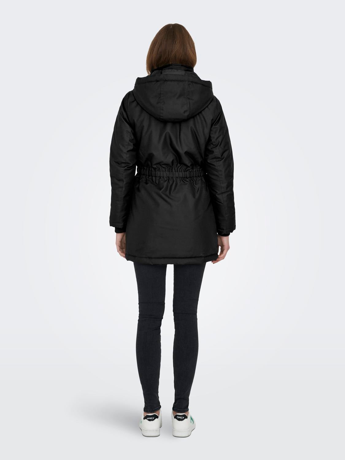 ONLMIE Langer Parka Black